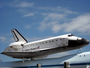 Space Shuttle Endeavour en route to retirement in California. Photo R. Anderson