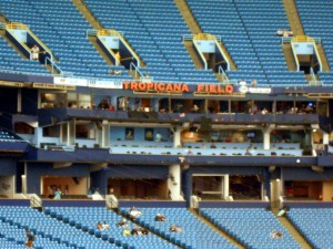 Following the announcement that David Price was traded many Rays fans stated that they would not return to Tropicana Field. It is unlikely that such a fan boycutt would have any measurable effect on the bottom line financials for the team. Photo R. Anderson.