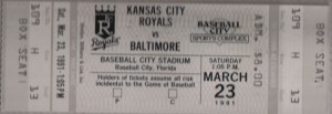 Each year for Spring Training I try to attend at least one Baltimore Orioles game. The tradition started in the mid 80's and has taken me to all sides of Florida. Photo R. Anderson