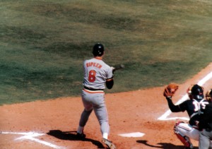 For several years one of the highlights of my birthday was seeing Cal Ripken, Jr. and the Baltimore Orioles play at Tinker Field. Photo R. Anderson